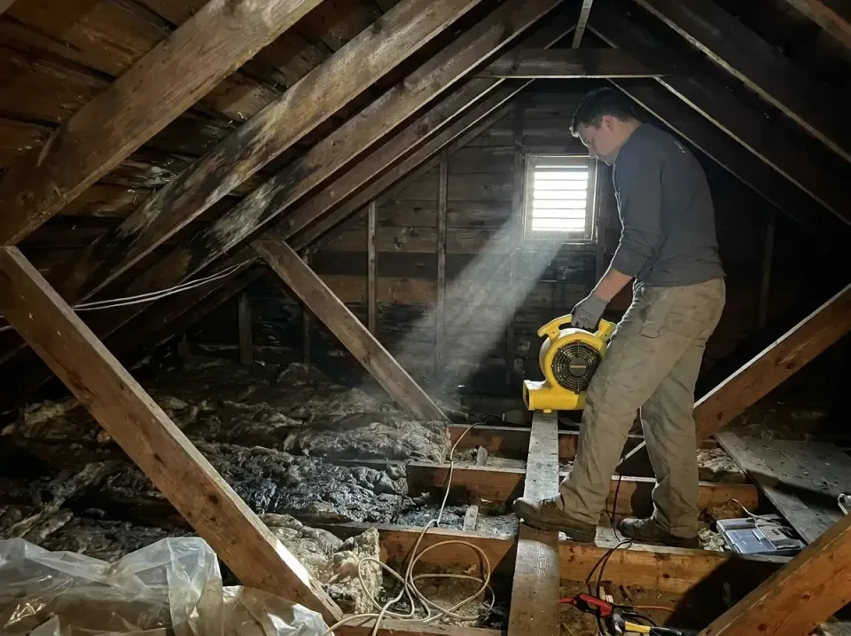 attic-water-damage-drying-proc-007 — frequently asked questions, Emergency Water Extraction & 24/7 Flood Response in Kaunaka…